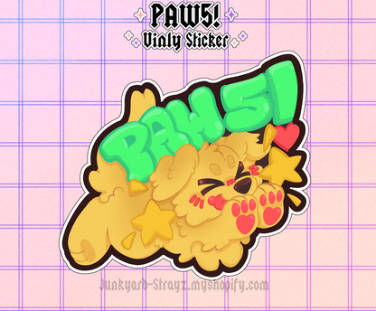 PAW5! Sticker